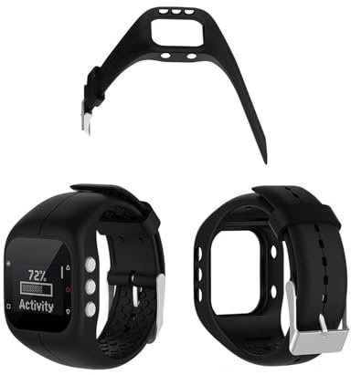 XBERSTAR Cinturino per orologio da polso per Polar A300 Sport Tracker Smartwatch Cinturino Unisex Silicone Sostituzione Banda Accessori per Orologio, Medio, Silicone, /