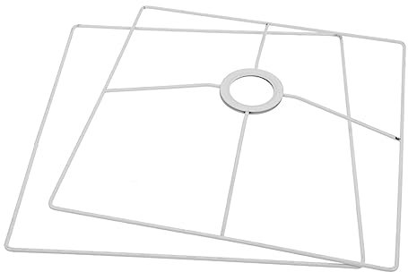 HOMSFOU Quadratischer Schirmhalter LED Sputnik Leuchte Lampenschirme Für Tischlampen Lampenhalter Hängelampenhalter Lampenschirmrahmen Garage Quadratische Lampenschirmringe