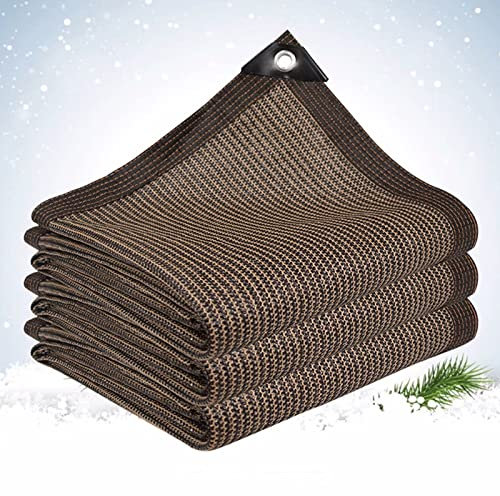 1x2m Braun Sonnensegel für Zaun und Terrasse 90% UV-Schutz Hitzeschutz