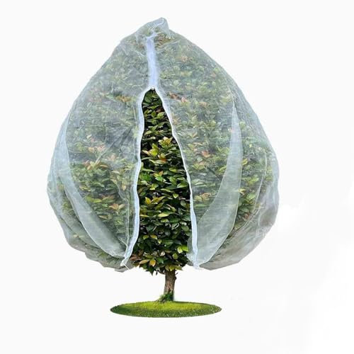 RCYONGQ Netz gegen Insekten für Pflanzen 2 Stück, Ultrafeines Netz Insekten Vögel Schutznetz wiederverwendbares für Obstbäume, Tomaten, Käfer, Pflanzenschutz 180X180CM
