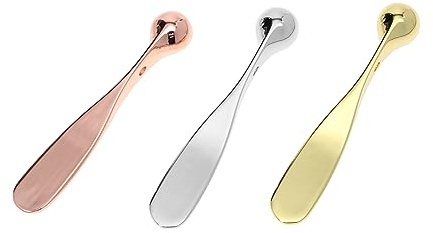 VINTORKY Augencreme Stift und Metall Kosmetikspatel aus Zinklegierung für Gesichtsmassage Creme und Maske 3 Stück