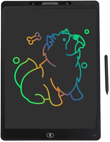 ASHATA Löschbares LCD -Schreibblock, 20 -Zoll Schreibtablette Hohe Empfindlichkeit Wiederverwendbar und Praktisch für Frühbildung Im Alter von 3 Jahren oder älter (Black)