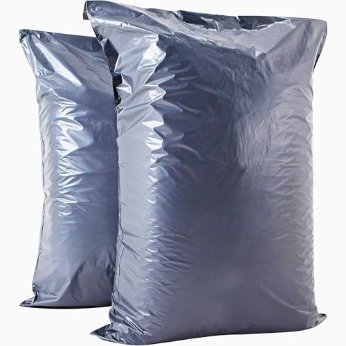 Paxfords Large Postage Bags for Clothes 17x24”- Extra Strong Packing Bags for Posting - Strong Self-Seal Packaging Postal Bags - Grey Recyclable Mailing and Shipping Mailers (5)