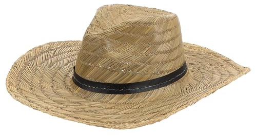 Sombrero de Paja para Hombre ala Ancha, Verano, 58-60cm | Protección Solar para Playa y Vacaciones, Ajuste Cómodo, Uso Informal al Aire Libre, Estilo de Celebración