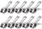 DWE - Pinzas para Toalla de Acero Inoxidable, Color Plateado, para Ropa, Grandes Clips Resistentes al Viento, evitan Que tu Toalla se vuele (10 Piezas de 3.5 x 0.4 x 1.8 Pulgadas)