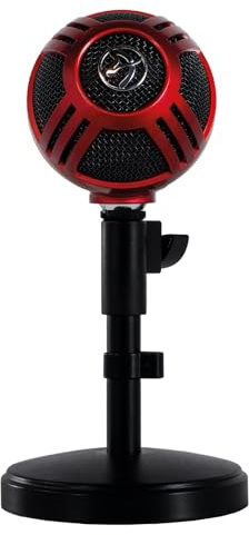 Arozzi Sfera USB Mikrofon Rot | Nierencharakteristik, für Boom-Arm, Gaming, Streaming, Büro