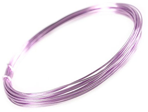 5m Aludraht Aluminiumdraht 1mm Dekodraht Schmuckdraht Bindedraht Farbwahl, Farbe:rosa