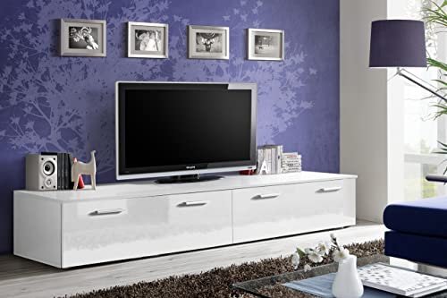 ASM Banc TV - Duo - 200 Cm X 35 Cm X 45 Cm - Blanc
