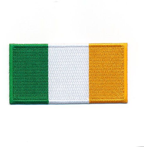 hegibaer 40 x 20 mm Irland Dublin Flagge Ireland Flag Europa Aufnäher Aufbügler 1091 Mini