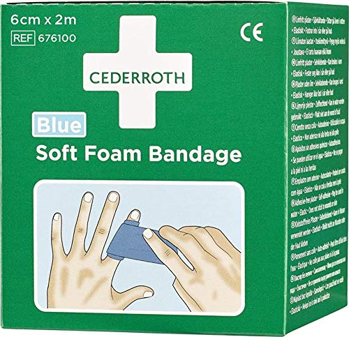 Pflaster und Bandage Soft Foam selbsthaftend elastisch, blau