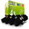 Mehrwegtoner 4X Toner im Set für Utax P-C2566W P-C2650DW P-C2655WMFP ersetzt PK5015 CKMY