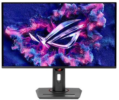 ASUS ROG Strix OLED XG27ACDNG - 27 Zoll WQHD Gaming Monitor - 360 Hz, 0.03ms GtG, G-Sync, FreeSync, AdaptiveSync, DisplayHDR 400 - QD-OLED, 16:9, DP 1.4 DSC, HDMI 2.1, USB-C mit 90W, USB-Hub, Ergo.