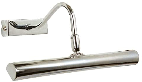 Polished Chrome Vintage Retro Picture & Mirror Light | Adjustable Head | 285mm Width | Rectangular Back Plate | 2 x G9 Lamps Required (Not Included)