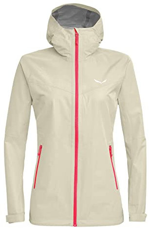SALEWA Donna PUEZ (AQUA 3) PTX W JKT Giacca isolante foderata in lana, oatmeal/6080, 40/34