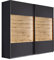 Schwebetürenschrank - Artisan Eiche Dekor - Grau Metallic - 226 x 210 cm