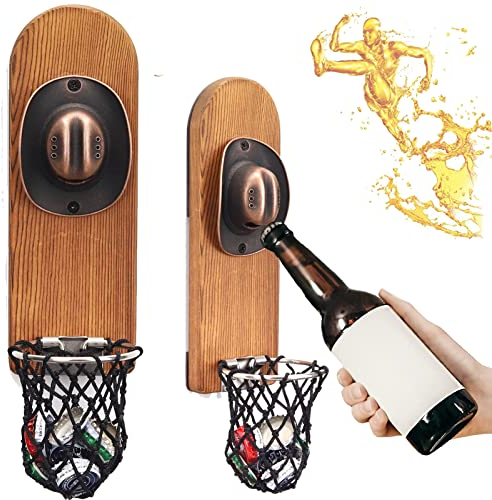 Ouvre-bouteille de Bière Magnétique,Décapsuleur Mural Personnalisé,Decapsuleur Drôle avec Capsules Collecteur de Bouchons,Cadeaux Créatifs pour Hommes Femmes Amis Famille Amateurs de Bière(Cowboy2)