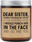 Tulolvae Sister Gifts from Sister, Lavender Scented Candles Birthday Presents for Big Sister, Valentine's Day Wedding Day Christmas Graduation Gift for Sister in Law, 3.50 * 2.75 in