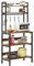 DlandHome Mensole da cucina per lo stoccaggio, mobili da cucina con ripiani per forno a microonde, utensili da cucina, 80 x 40 W x 170 cm, marrone/nero