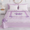 PETTI Artigiani Italiani - Copriletto Matrimoniale Primavera Estate, Coperta Leggera Matrimoniale, Lenzuola Copriletto, Fiocco Lilla 100% Made in Italy