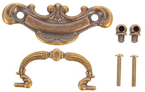 Angoily Antique Copper Cabinet Handle Vintage Drawer Pulls Cupboard Knob for Wardrobe Kitchen Cabinet Multi-Functional Easy Install Sturdy Rustic Dresser Knobs Rural