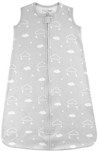 Mama Cheetah Baby Schlafsack 1.0 TOG, Bio-Baumwolle, Tragbare Babydecke, Schlafsack mit 2-Wege-Reißverschluss, Ganzjahres-Baby-Schlafsack, Kleinkind Junge Mädchen Neugeborenes