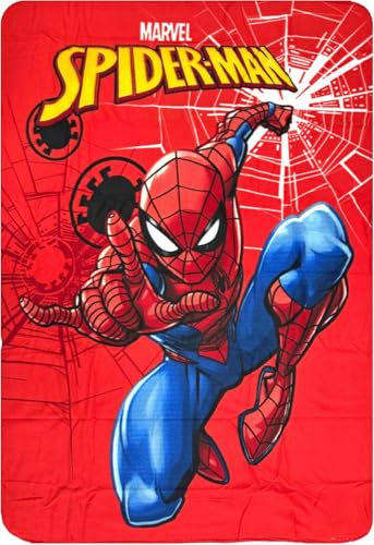 Plaid enfant Spiderman Marvel couverture 100 % polyester 100 x 140 cm