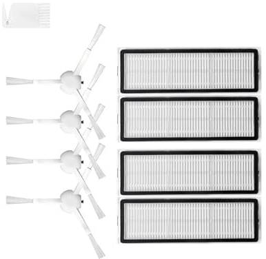 Compatible for Xiaomi Robot Vacuum X10, piezas de aspiradora, repuesto de cepillo lateral principal, filtro Hepa, paño de fregona, bolsa for el polvo, cubierta del cepillo principal ( Color : Set a )