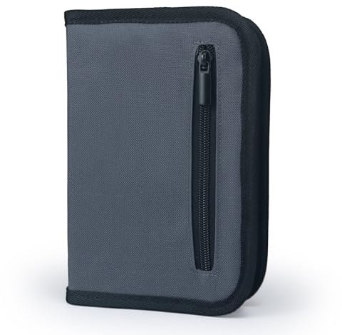 Yommie Federmäppchen Federtasche Canvas Federmappe Jungen Mit Reißverschluss Schulmäppchen Mädchen Federschachtel Schlamppermäppchen Teenager Stifteetui Mäppchen Schule Graphite