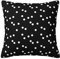 ALLiYa Doppelseitiger Plüsch-Kissenbezug in Schwarz mit weißen Punkten (mehrere Größen) für Sofa, Bett, Innendekoration