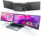LivElect 14'' Triple Laptop Screen Extender, 1080P FHD Portable Monitor for Laptop, Screen Extended Monitors for 13-16.5, Plug-Play, Dual Monitor Extender for Mac/Windows/Chrome (Built-in Speakers)