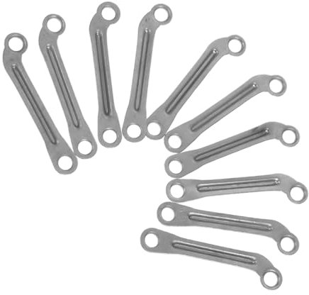 IWOWHERO 10pcs Electric Fan Lever Pedestal Fans Cooling Pedestal Floor Standing Fan Quiet Table Fan Floor Fan Replacement Rod Double Post Bolt on Shaking Head Rocker Rod Pole Iron Silver