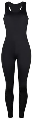 XFSRG Jumpsuit Donna Tutina Sportiva Tuta Estiva Intera Aderente Completo Lungo Body Pantaloni Sportivi Tutine Elegante per Fitness Yoga Palestra Allenamento