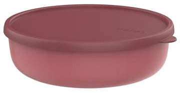 Mepal - Mikrowellengeschirr Lumina - Frischhaltedosen mit Deckel für Kühlschrank, Gefrierschrank, Dampfgarer & Mikrowelle - Mikrowellenschüsseln mit Deckel - Aufbewahrungsbox - 2000 ml - Vivid mauve