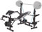HAKENO Hantelbank mit Curlpult, und Beincurler Multifunktion Hantelbank verstellbar klappbar Bankdrücken Weight Bench Schrägbank