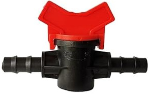 MULONGOR 2Pcs Bewässerung System 8/11mm Schlauch Fugen Stecker Garten Bewässerung Wasser Flow Control Ventil Bewässerung Mini Schalter