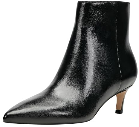 Marc Fisher LTD Women's Itzia Ankle Boot, Black Leather 001, 7.5 UK