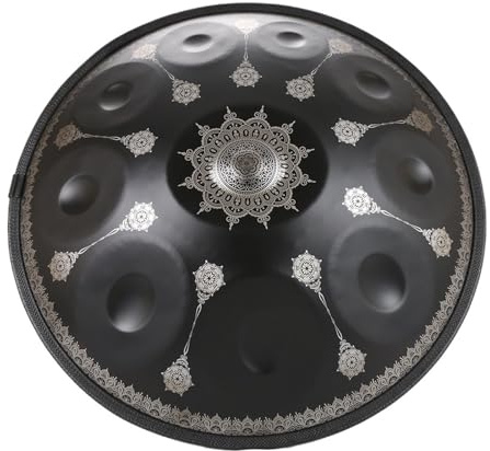 Zungentrommel 432 Hz Handpan-Trommel 10 Noten 22 Zoll D-Moll-Tamburin Yoga-Meditationsinstrument Anfänger Stahlzungentrommel Musiktrommel
