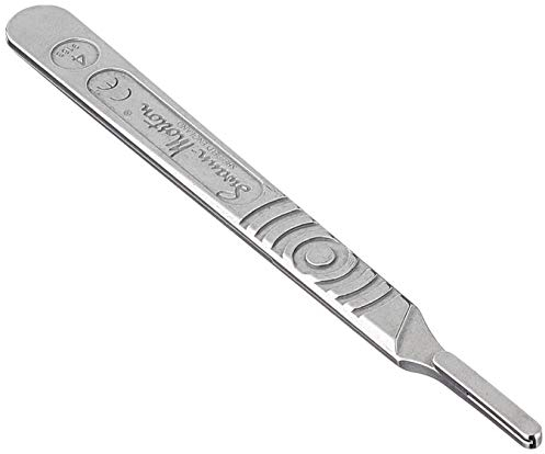 Swann-Morton 22426 - Graduated Stainless Steel Handle, Size No. 4, for Blades 20, 21, 22, 23, 24 Pack of 1 Unit