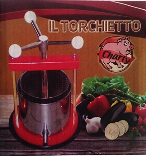 Presse Obstpresse besticht Spindelpresse lackiert Edelstahl LT 1,5 Charly Made in Italy