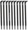 Pack 250 x ESTACA MICROTUBO 45º Goteo 3-4 mm. Piqueta de riego Pica Gota. Color Negro