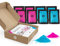 POLVO HOLI - Baby Shower Pack - Zeigen Sie das Geschlecht des Babys (Pink und Blau)