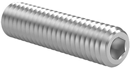 10X M6x8 Gewindestifte mit Innensechskant und Kegelstumpf 45H nach DIN EN ISO 4026 (ehemals DIN 913) galv. verzinkt getempert Madenschrauben 10 Stück