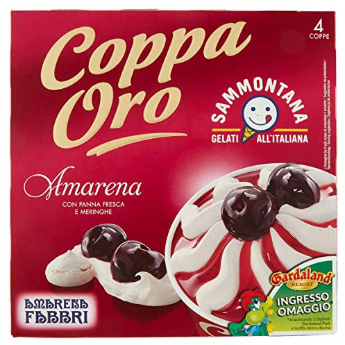 Sammontana 4 Coppa Oro Amarena Fabbri, 360 g (Surgelato)
