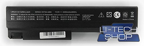 LI-TECH Batterie compatible pour HP COMPAQ 6715B 4400 mAh de rechange Notebook 4,4 Ah 48 Wh