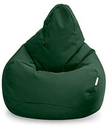 Loft 25 Gaming Sitzsack Outdoor | Gaming Sessel für den Innenbereich des Wohnzimmers im Freien | Wasserbeständig | Ergonomisches Design zur Körperunterstützung | Langlebig und Bequem (Grün, Sitzsack)