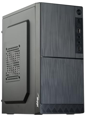 Micro ATX Akyga AK35BK Gehäuse 2X USB 2.0 schwarz ohne PSU