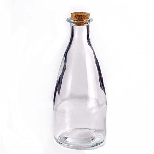 Frasco de cristal con tapón de corcho, almacenamiento de corcho, botellas de farmacia