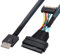 ChenYang CY SFF-8611 Oculink Stecker auf U.2 U.3 SFF-8639 Buchse NVME PCIe PCI-Express SSD Kabel mit SATA Strom für Mainboard SSD 50cm