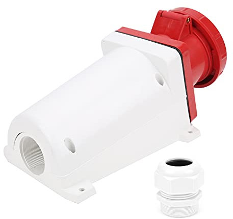 FILFEEL Enchufe Industrial, Enchufe montado, Enchufe Industrial de 5 Pines Impermeable IP67 A Prueba de Polvo 380‑415V 125A 3P + N + E para ingeniería Industrial