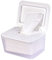 Wipes Holder, Wipes Dispenser with Lid, Pouch with Lid, Baby Wipes Case Keeps Wipes Fresh， Wipe Container Regular Storage Case Box(White,1P)
